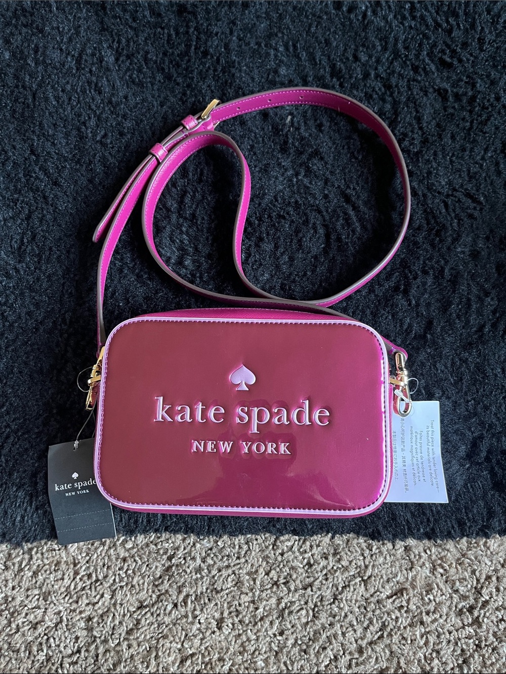 kate spade Pink Patent Crossbody Bag